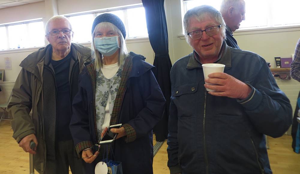 David Halls (webmaster), Rozsa Halls (member) and Geoff Brown